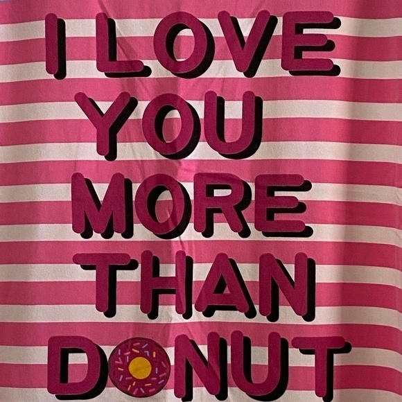 SIZE L Betsey sleep shirt "I love you more than donut" - Picture 3 of 6